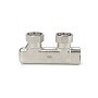 Узелы нижнего подключения VARMEGA VM139 DN20 угловой двухтрубный 3/4''x3/4'' евроконус, перекрёстный муфта-штуцер купить в Челябинске | "Проконсим"