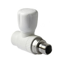 Кран шаровой для радиатора ПП 25-3/4'' PN 25 прямой с американкой белый Pro Aqua PA41010 купить в Челябинске | "Проконсим"