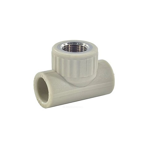 Тройник комбинированный VALFEX 25x25 PN 25 G-1/2'' ВР серый купить в Челябинске | "Проконсим"
