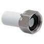 Штуцер для водосчетчика ПП 20-3/4'' PN 25 с накидной гайкой белый РТП 10852 купить в Челябинске | "Проконсим"
