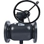 Кран стальной шаровой цельносварной DN 350-300 PN 25 стандартнопроходной фланцевый 780мм с редукт. RJIP-FF РИДАН 065N0371GR