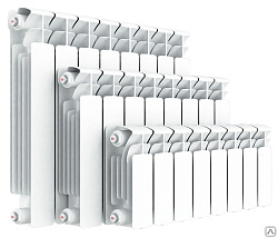  Радиатор биметаллический 20 секц, ширина 1600мм, RIFAR  2780Вт подк. боковое (930350039) со склада Проконсим в Челябинске