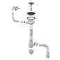 Сифон для мойки Unicorn В425P, 40х50 гибкий отвод, 3 1/2'' х40 чаша из нержавеющей стали, прямоугольный перелив купить в Челябинске | "Проконсим"