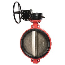 Затворы поворотные дисковые DN 300-600 PN 16 межфланцевые с чугунным диском с редуктором Рашворк 200 купить в Челябинске | "Проконсим"
