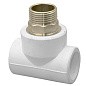 Тройник комбинированный ПП 50-1 1/2'' PN 25 под ключ с наружной резьбой белый РТП 10761 купить в Челябинске | "Проконсим"