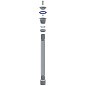 Сифон гофрированный Unicorn D240Р, 40х50 гибкий отвод, 1 1/2'' х40 пластиковая чашка, 1500мм купить в Челябинске | "Проконсим"