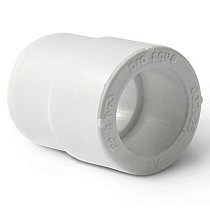 Муфты переходные ПП DN 25-125 PN 25 штуцер-муфта белые Pro Aqua купить в Челябинске | "Проконсим"