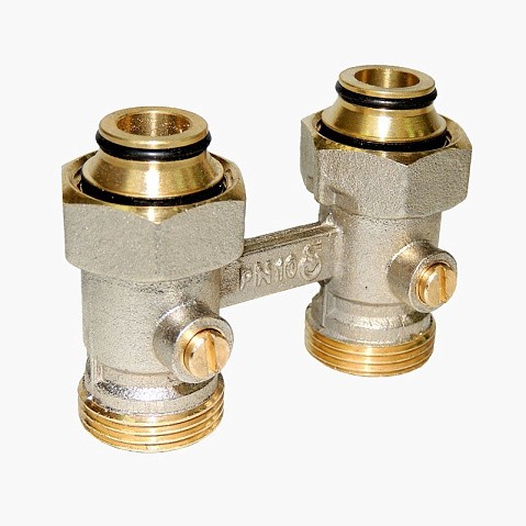 Узел нижнего подключения Vekotrim DN 15 PN 10 прямой двухтрубный 20-3/4'' под евроконус, муфта купить в Челябинске | "Проконсим"