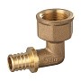 Угольник латунный для PEX DN 16 с внутренней резьбой  1/2'' под надвижную гильзу PLP купить в Челябинске | "Проконсим"