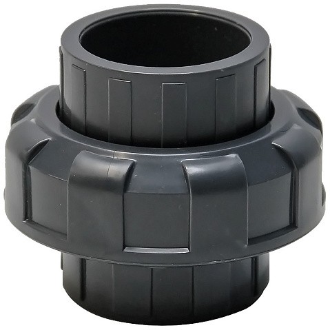 Муфта разборная НПВХ DN 110 PN 16 клеевая уплотнение EPDM черная Aquaviva BOD1100 купить в Челябинске | "Проконсим"