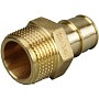 Муфты латунные для PEX труб DN 16-50 PN 10 под надвижную гильзу OP с наружной резьбой ONE PLUS купить в Челябинске | "Проконсим"