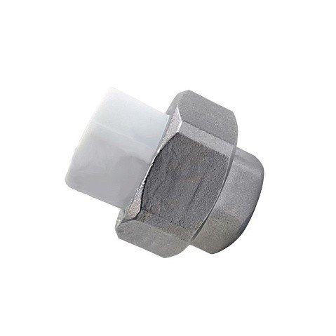 Муфта усиленная комбинированная разъёмная VALFEX 32 PN 25 G-1'' американка-ВР белая купить в Челябинске | "Проконсим"