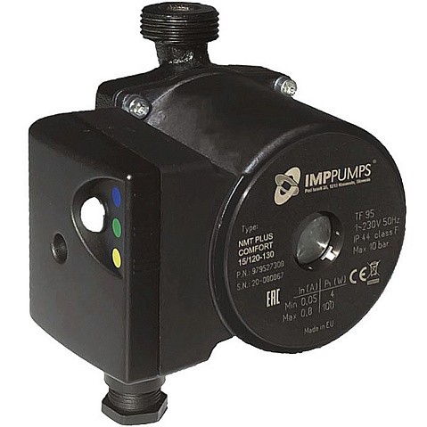 Насос циркуляционный с мокрым ротором NMT PLUS COMFORT INOX 15/120-130 180Вт 1х220В с электронным упр. резьбовой PN10 110C IMP PUMPS купить в Челябинске | "Проконсим"