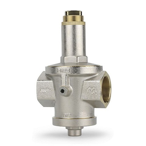 Регулятор давления VARMEGA VM128 DN 40 PN25 мембранный под манометр 13,1kv G-1 1/2'' никелированный купить в Челябинске | "Проконсим"