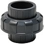 Муфта разборная НПВХ DN 63 PN 16 клеевая уплотнение EPDM черная Aquaviva BOD0630 купить в Челябинске | "Проконсим"