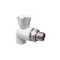 Кран шаровой для радиатора ПП 20-1/2'' PN 25 угловой с американкой белый VALFEX  купить в Челябинске | "Проконсим"