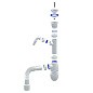 Сифон для мойки Unicorn В320VР, 40х50 гибкий отвод, 1 1/2'' х40 пластиковая чаша с отводом для стиральной машины купить в Челябинске | "Проконсим"