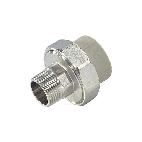 Муфта комбинированная разъёмная VALFEX 20 PN 25 G-1'' американка-НР серая купить в Челябинске | "Проконсим"