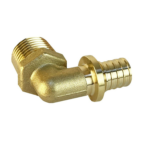 Угольник латунный для PEX труб 16-3/4'' PN 16 S-2,2мм под надвижную гильзу Valfex VF.453.AF купить в Челябинске | "Проконсим"
