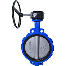 Затворы поворотные дисковые 32ч301р DN 250 PN 10-16 межфланцевые с редуктором ЛМЗ Семенов купить в Челябинске | "Проконсим"