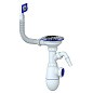 Сифон для мойки Unicorn В430V, без отвода, 3 1/2'' х40 с отводом для стиральной машины, прямоугольный перелив купить в Челябинске | "Проконсим"