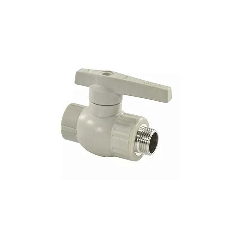 Кран шаровой комбинированный НР VALFEX 20 PN 25 G-1/2'' НР серый купить в Челябинске | "Проконсим"