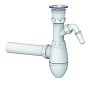 Сифон для мойки Unicorn В310V, 40х40 прямой отвод, 1 1/2'' х40 чаша из нержавеющей стали с отводом для стиральной машины купить в Челябинске | "Проконсим"