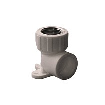 Угольник установочный ПП 20-1/2'' PN 25 с внутренней резьбой серый купить в Челябинске | "Проконсим"
