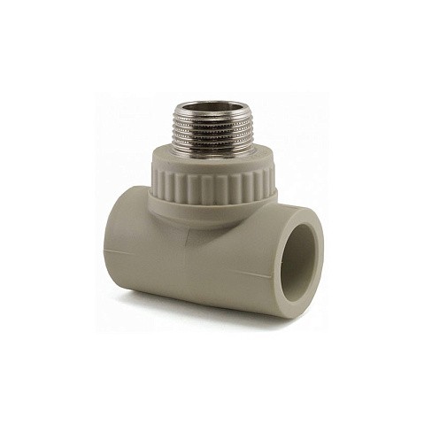 Тройник комбинированный НР VALFEX 25x25 PN 25 G-1/2'' НР серый купить в Челябинске | "Проконсим"