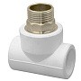 Тройники ПП DN 40-50 PN 25 комбинированные под ключ с наружной резьбой белые РТП купить в Челябинске | "Проконсим"