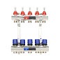 Коллекторная группа из латуни DN 25-5 вых. G-3/4'' евроконус, с расходомерами, без дренажного крана и воздухоотводчика VARMEGA VM15405 купить в Челябинске | "Проконсим"