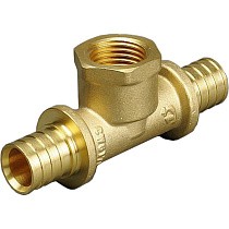 Тройники латунные для PEX труб DN 16-25 PN 10 под надвижную гильзу с внутренней резьбой ONE PLUS купить в Челябинске | "Проконсим"