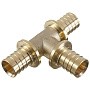 Тройники латунные под надвижную гильзу PEX-PEX DN 16-32 Hipex купить в Челябинске | "Проконсим"