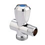 Вентиль латунный проходной MVI BV.461 DN 15 +отверстие 20 PN 10 хромированный муфта-штуцер маховик купить в Челябинске | "Проконсим"