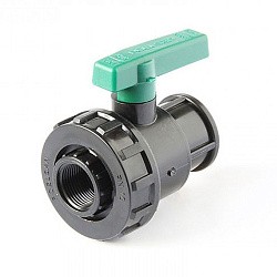  Кран шаровый ПЭ резьбовой ВР-ВР 1'' PN 10 (252500755) со склада Проконсим в Челябинске