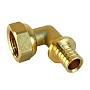 Угольник латунный для PEX труб 16-1/2'' PN 16 S-2,2мм под надвижную гильзу Valfex VF.455.AF купить в Челябинске | "Проконсим"