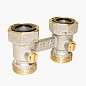 Узел нижнего подключения Vekotrim DN 15 PN 10 прямой двухтрубный 20-3/4'' c накидной гайкой, муфта купить в Челябинске | "Проконсим"