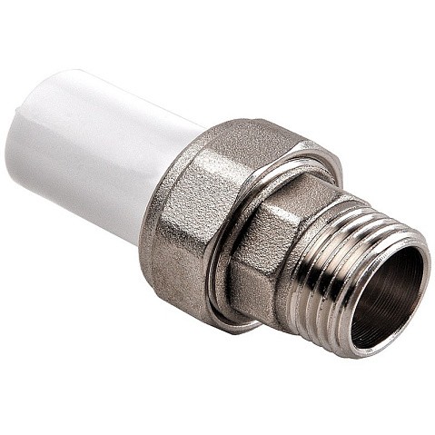 Муфта ПП разьемная 25-1/2'' PN 25 белая РВК купить в Челябинске | "Проконсим"