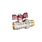 Кран латунный шаровой Temper 88.В-А.12.Б DN 15 PN 40 американка никелированный бабочка купить в Челябинске | "Проконсим"