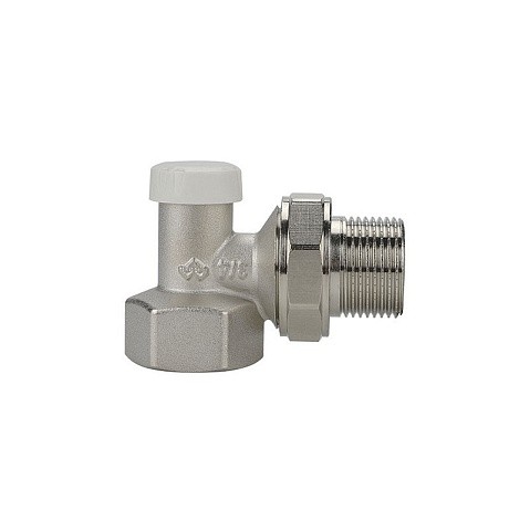 Клапан радиаторный VARMEGA VM10203 DN20 PN10 угловой настроечный G-3/4'' муфта-штуцер купить в Челябинске | "Проконсим"