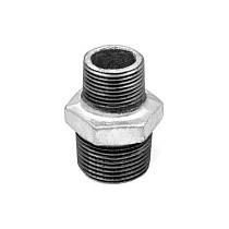 Ниппель чугунный DN 20-50 PN 16 переходный оцинкованный штуцер-штуцер Fittex Plus купить в Челябинске | "Проконсим"