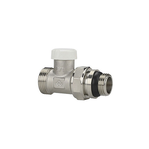Клапан радиаторный VARMEGA VM10312 DN15x20 PN10 прямой настроечный G-1/2''х3/4'' еврокомус, с уплотнением штуцер купить в Челябинске | "Проконсим"