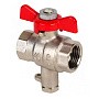 Краны латунные шаровые MVI BV.649 DN 15 PN 25 никелированные под термодатчик муфта-муфта бабочка купить в Челябинске | "Проконсим"