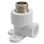 Угольник установочный ПП 20-1/2'' PN 25 с наружной резьбой белый РТП 10806 купить в Челябинске | "Проконсим"