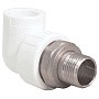 Угольник для радиатора ПП 20-1/2'' PN 25 с американкой белый РТП 14625 купить в Челябинске | "Проконсим"
