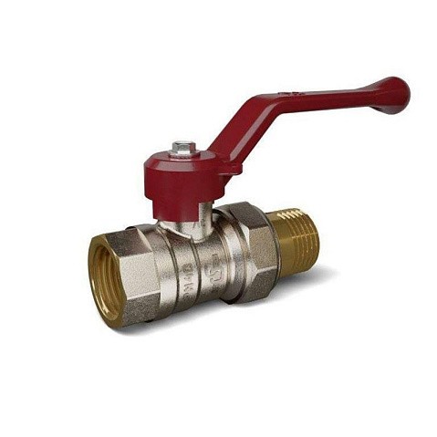 Кран латунный шаровой Temper 88.В-А.34.Р DN 20 PN 40 американка никелированный рычаг купить в Челябинске | "Проконсим"