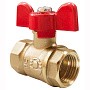 Краны латунные шаровые 11Б27фт1М DN 15-20 PN 25 бабочка муфта-муфта Valfex.217.LOB1 Optima купить в Челябинске | "Проконсим"