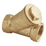 Фильтр сетчатый латунный DN 20 PN 16 муфтовый косой грубой очистки AquaHit FW.110.05