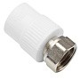 Муфта комбинированная ПП 20-3/4'' PN 25 с накидной гайкой белая VALFEX  купить в Челябинске | "Проконсим"