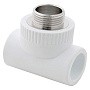 Тройник комбинированный ПП 20-1/2'' PN 25 с наружной резьбой белый РТП 10753 купить в Челябинске | "Проконсим"